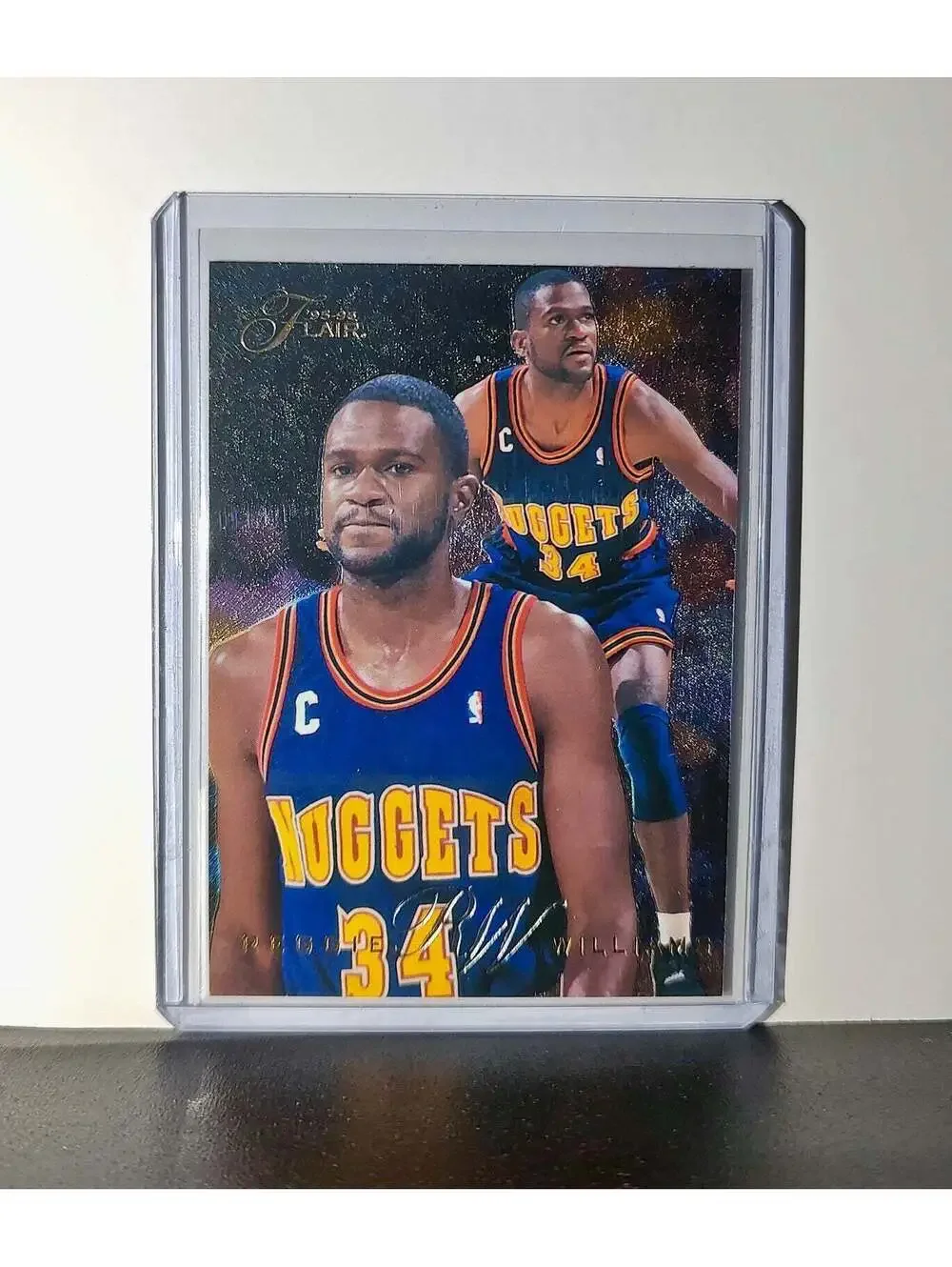 Reggie WIlliams 1995-96 Flair NBA #35 Card Denver Nuggets